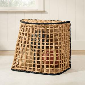 Cesta de mimbre de jacinto de agua tejida a mano para almacenamiento, cesta de regalo, venta al por mayor, ecológica, hecha en Vietnam - Product Image 4