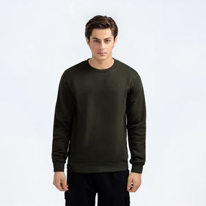 เสื้อสเวตเตอร์แขนยาวลำลองสำหรับผู้ชายคอกลมผ้านุ่มน้ำหนักเบาพร้อมโลโก้ตามสั่งสำหรับฤดูหนาวพิมพ์ลายดิจิตอล - Product Image 1