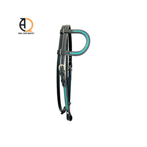 Cuerda trenzada de cuero y nailon para caballo, halter multiusos estilo western e inglés para equitación - Product Image 5