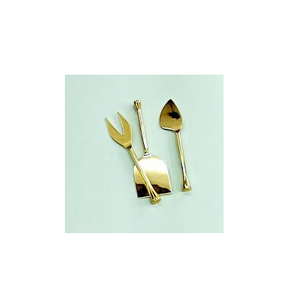 Juego de Herramientas de latón con mango forjado para queso, juego único de esparcidor de queso de acero inoxidable con mango dorado, al mejor precio - Product Image 5