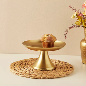 Support à Cupcake en laiton élégant support à gâteau sur piédestal à 2 niveaux pour les fêtes d'anniversaire de mariage meilleure vente - Product Image 2