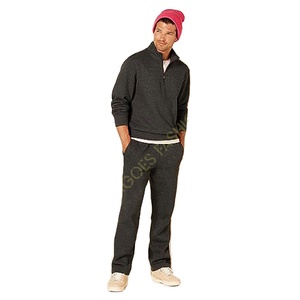 Sudadera con Capucha y Cierre de 1/4 para Hombre, Marca Mangoes Fashion, de Alta Calidad, en Lona de Algodón/Fibra de Bambú, Manga Larga, para Golf - Product Image 1