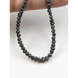 Perles de diamant noir de qualité supérieure AAA+ non taillées, brutes, naturelles - Product Image 2