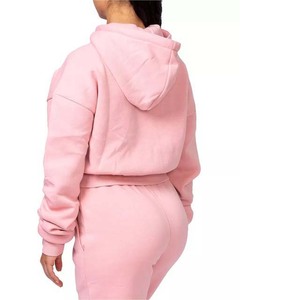 Conjunto de chándal de 2 piezas ligero estampado de invierno para mujer con pantalones de chándal con capucha ropa deportiva de algodón 100% - Product Image 2