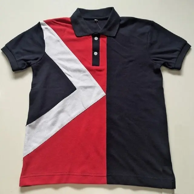 Custom Made Logo and Designs Men Clothing Short Sleeve T shirt Men's Slim Fit Black Polo T-shirt