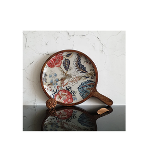 Poêle à pizza imprimée en bois pour ustensiles de cuisine et restaurants servant à l'eau polie et imprimée - Product Image 1