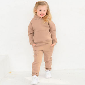 New Fashion Boys Jogging Suit Set Hooded <b>Sweat</b> <b>Top</b> and Bottoms for Toddlers Solid Pattern Winter Tracksuit Clothing - Product Image 2