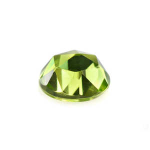 Alta calidad AAA Natural peridoto 6mm corte Rosa piedras preciosas verdes cuarzo suelto cabujones con parte posterior plana para joyería - Product Image 2