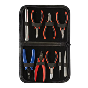 Pince à cheveux professionnelle en acier inoxydable personnalisable, prix de gros, écologique, étui en similicuir noir - Product Image 5