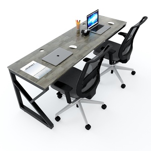 Pieds en fonte et acier au carbone de style industriel pour table à manger de 200x60cm, système KConcept HCKC025 - Product Image 3
