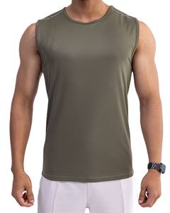 เสื้อกล้ามประสิทธิภาพสูงเหมาะสำหรับการฝึกออกกำลังกายในยิมและออกกำลังกายกลางแจ้งแขนกุดคอกลมปรับแต่งสีได้ - Product Image 5