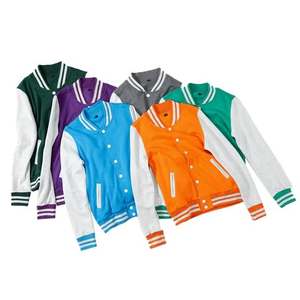 Custom Made Logo Design Varsity Jacket for Men In Solid Color 100% Wool <b>Material</b> Made Men Varsity Jacket In Different Sizes - Product Image 5