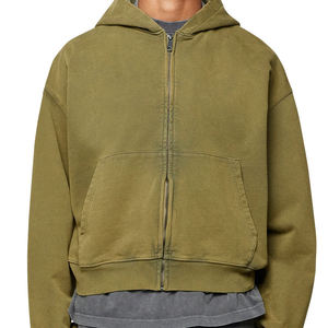 Offre Spéciale automne couleur unie hommes à manches longues fermeture éclair Hoodies avec des couleurs et des tailles personnalisées - Product Image 3