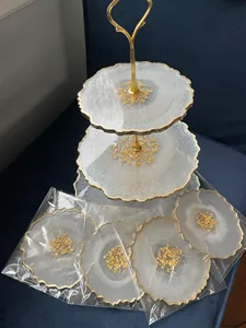 Soporte para tarta de resina hecho a mano, exhibición duradera y elegante para servir todos los días, soporte único para tarta de resina al precio más bajo - Product Image 2