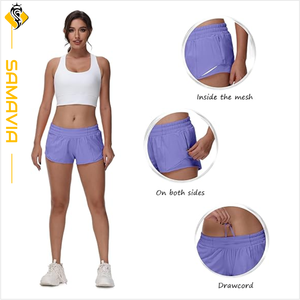 Pantalones cortos para mujer Pantalones cortos para correr de secado rápido para mujer Pantalones cortos ligeros transpirables para dama para entrenamiento Listo para enviar EU, US Trend - Product Image 6