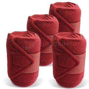 Vendajes profesionales de envoltura de polo para caballos, soporte de pierna de lana suave para entrenamiento ecuestre en venta al por mayor - Product Image 1