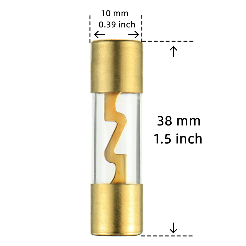 Fusibile Auto AGU 30A In Vetro - 4 Pezzi, Contatti Dorati, 10x38mm, Per Impianti Audio E Elettrici - Foto 10