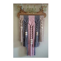 Motif complexe macramé tenture murale exquise bohème capteur de rêves Art déco Portrait Design symétrie gracieuse pour anniversaire