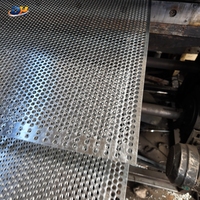 Lámina Metálica Perforada Galvanizada, Placa Perforada Industrial para Equipos de Ventilación, Malla de Protección, Espesor de 0.8mm-3mm