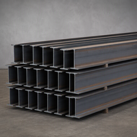 Poutre en acier Q235B, section structurelle pour hangar d'usine et structure de hall de production