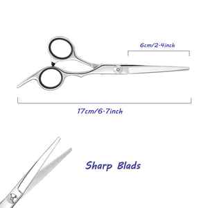 Smooth Grip Barber Razor Edge <b>Scissors</b> Professional USe With 2 Years of Warranty Customized Colors By Hexa Care - Product Image 3