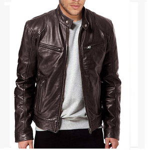 Chaquetas de cuero negro de manga larga al por mayor de secado rápido, chaquetas de cuero personalizadas de la mejor calidad con chaqueta de estilo personalizada - Product Image 4