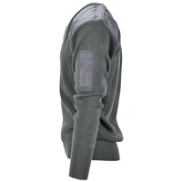 Suéter de Punto con Cuello en V para Hombre, Diseño con Paneles de Color Sólido, Manga Larga, para Otoño