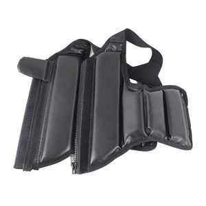 Prix de gros Protège-poitrine de couleur noire Nouveau design de protège-poitrine en cuir pour l'entraînement de boxe - Product Image 4