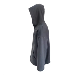 เสื้อฮู้ดซิปเต็มตัว ผ้าคอตตอน 100% หนัก 500 กรัม พิมพ์โลโก้ตามสั่ง ทรงโอเวอร์ไซส์ ผ้าหนา ซิปหนา สำหรับผู้ชาย ผ้าคอตตอนผสม - Product Image 3