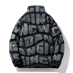 Veste matelassée pour homme, nouvelle conception, vente en gros personnalisée, légère, matelassée, vêtements d'extérieur d'hiver, style streetwear avec sublimation personnalisée - Product Image 3