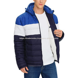 Veste d'hiver légère en nylon 100% pour hommes Nouveau design Logo personnalisable Doux Chaud et imperméable Grande taille Coton rempli - Product Image 4