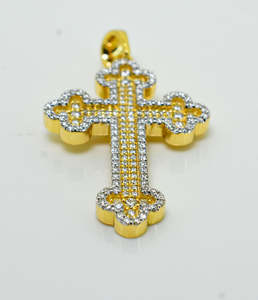 จี้รูปพระเยซูบนไม้กางเขนเครื่องประดับทางศาสนาจี้ทรงเหลี่ยมตัดแบบบาแกตต์จี้ไขว้ - Product Image 3