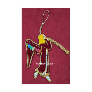 Adornos de Navidad bordados hechos a mano con cuentas, árbol colgante en forma de Ángel, decoración de Navidad, adorno, precio más barato - Product Image 1