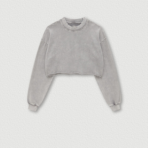 OEM logotipo personalizado nuevo estilo de alta calidad mujer Boxy Oversize recortada Top Vintage camiseta - Product Image 4