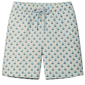 Shorts de Baño Reciclados para Hombre, Estampado de Estrellas de Mar Multicolores, Secado Rápido, con Cintura Elástica y Bolsillos - Product Image 1