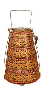 Printed Traditional <b>Tiffin</b> Food Carrier Foldable Metal <b>Tiffin</b> <b>Box</b> Stainless Steel <b>Tiffin</b> - Product Image 6