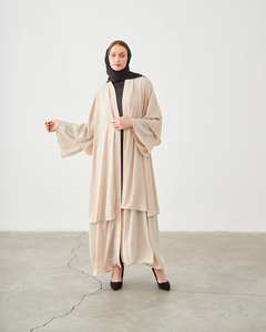 Nouvelle saison XXL femmes modestes vêtements islamiques été Abaya robe caftan tunique dubaï mode musulmane en coton Style turc - Product Image 1