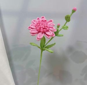 Nuevos Productos de Fábrica al por Mayor 2025: Crisantemos Azules de Ganchillo, Ramos de Flores Tejidos a Mano Puros - Product Image 6