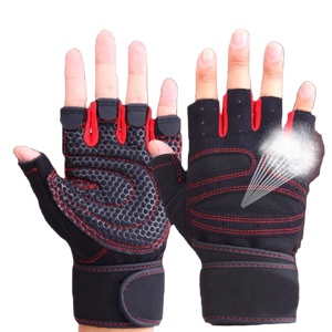 Reinforced Synthetic Leather Amara Outdoor Cycling Sports <b>Fingerless</b> <b>Gloves</b> Windproof Waterproof Breathable Racing <b>Gloves</b> - Product Image 2