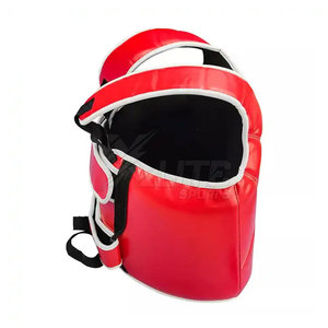 Protège-poitrine d'entraînement en cuir pour arts martiaux – Protection corporelle absorbant les chocs, respirante et conçue pour la sécurité - Product Image 3
