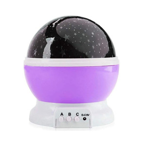Lampe projecteur d'étoiles StarMaster, lampe de nuit portable à LED RGB pour la décoration de la maison, alimentée par batterie, commande par bouton poussoir - Product Image 4