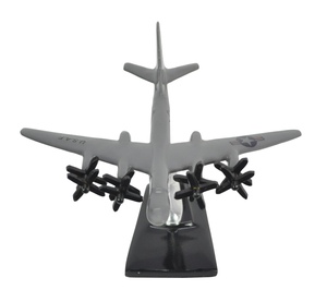 Modèle d'avion Tupolev Tu-95 en aluminium moulé sous pression, artisanat, modèle d'avion décoratif, hélice, objet, revêtement gris avec base - Product Image 3