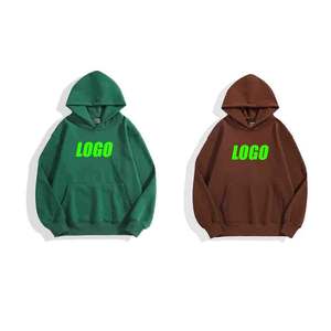 Sweatshirts à capuche élégants en coton 350GSM Sweatshirts unisexes confortables et durables Vêtements décontractés Logo personnalisé en gros direct d'usine - Product Image 1