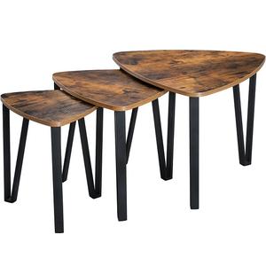 Vente en gros de tables basses en bois personnalisées, lot de 3 tables basses avec finition exclusive, table centrale décorative essentielle pour la maison - Product Image 2