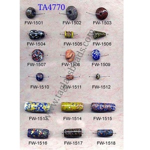 Fait à la main 10mm vieux lourd grande couleur mélangée perles de verre cristal coloré et perles au chalumeau pour les femmes fabrication de bijoux - Product Image 1