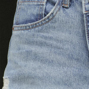Mid <b>Waist</b> Cross <b>Denim</b> Women <b>Shorts</b> Fashionable Double Button <b>Waist</b> Casual <b>Ripped</b> Raw Hems Summer Wear <b>Denim</b> Hot <b>Shorts</b> for Women - Product Image 3