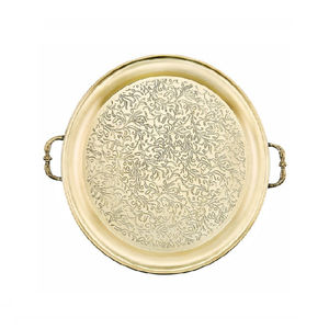 Plateau de service à dessert en aluminium le plus vendu Vaisselle élégante idéale pour les fêtes de mariage Hôtel et Restaurant Utilisation de service de nourriture - Product Image 3