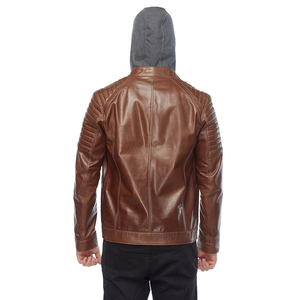 แจ็กเก็ตหนังสำหรับผู้ชายแจ็คเก็ตหนัง PU สำหรับผู้ชาย - Product Image 3
