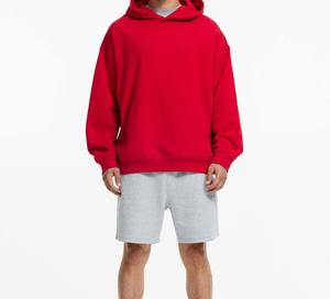 100% algodón High Street Wear sudaderas con capucha de gran tamaño para hombres calidad Premium Heavy GSM tela transpirable pulóver sudaderas con capucha para hombre - Product Image 3