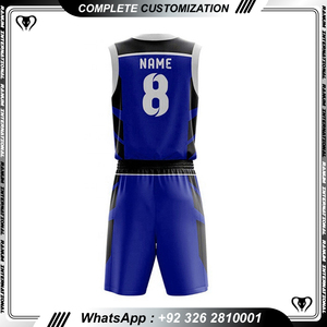 Vente en gros d'uniforme de basket-ball unisexe au design unique personnalisé et de couleur et logo à séchage rapide de vêtements de sport - Product Image 3